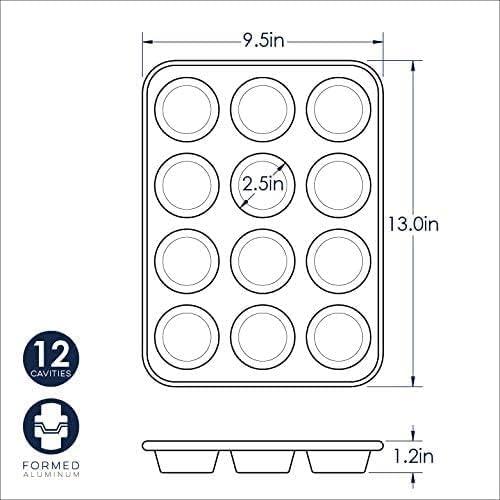 imageNordic Ware Natural Aluminum Commercial Muffin Pan 12 Cup