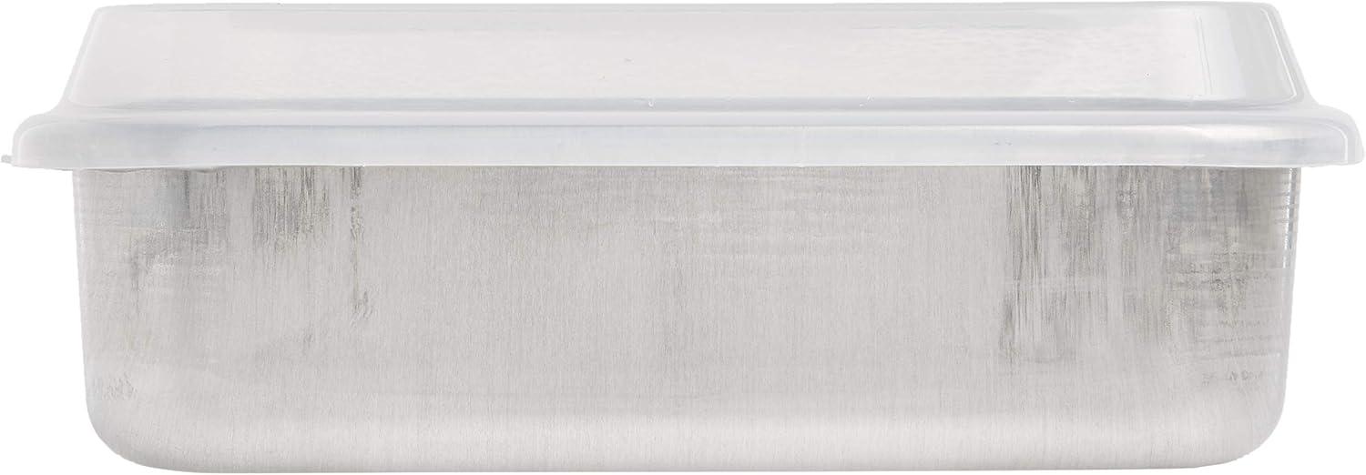 imageNordic Ware Natural Aluminum Commercial Square Cake Pan with Lid Exterior 988 x 988 Inches9 x 9