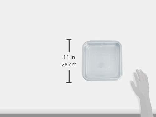 imageNordic Ware Natural Aluminum Commercial Square Cake Pan with Lid Exterior 988 x 988 Inches9 x 9