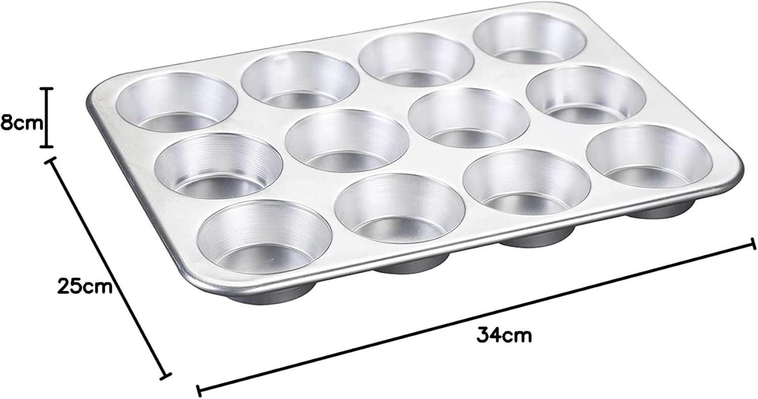 imageNordic Ware Naturals 12 Cavity Muffin Pan with HighDomed Lid12Cavities StandardLid