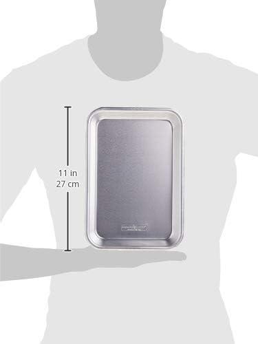 imageNordic Ware Naturals Eighth Sheet USA Made Uncoated Natural Aluminum Commercial Quality Sheet Pan 1PackEighth Sheet 8Pack