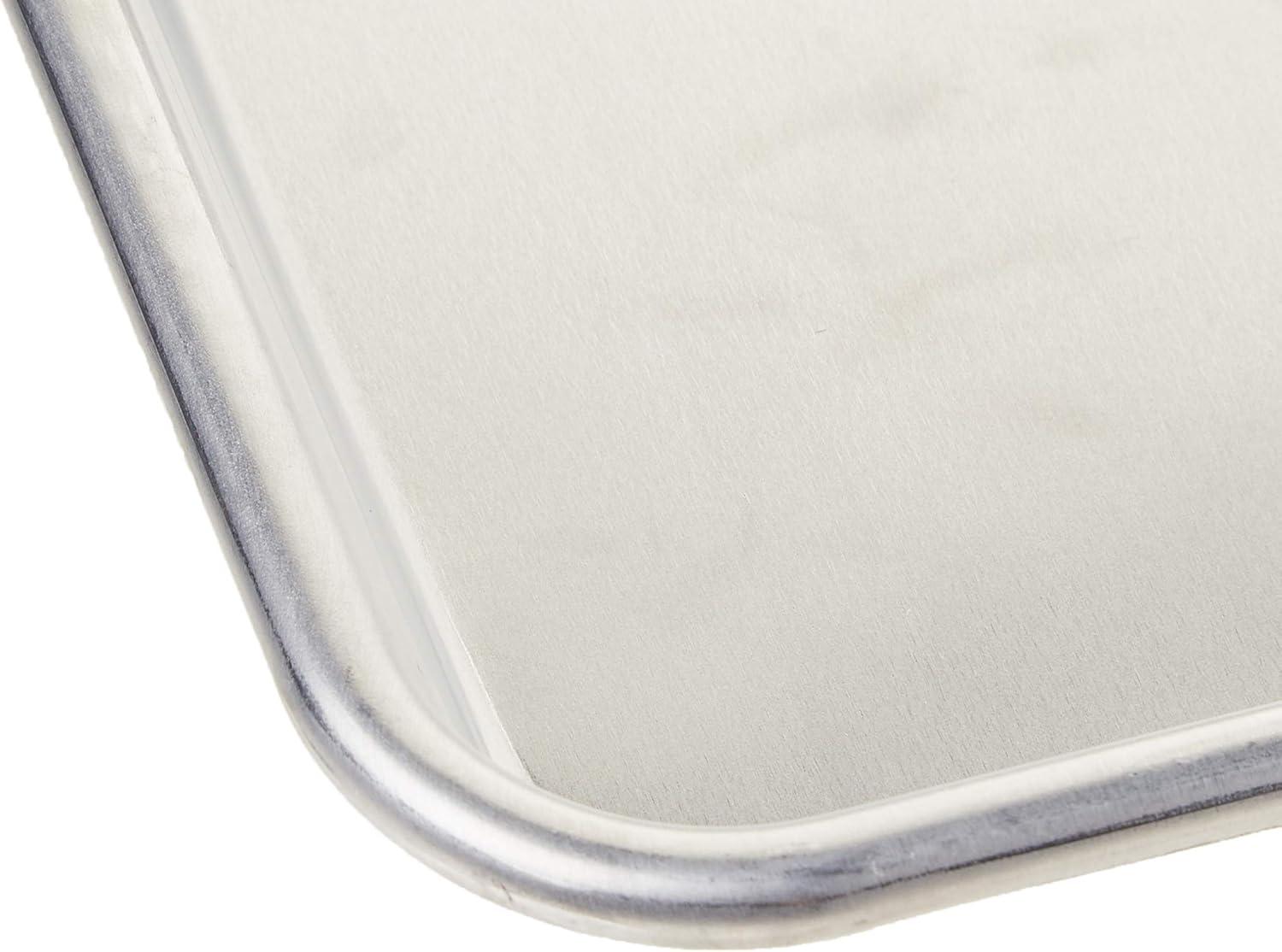 imageNordic Ware Naturals Eighth Sheet USA Made Uncoated Natural Aluminum Commercial Quality Sheet Pan 1PackEighth Sheet 8Pack