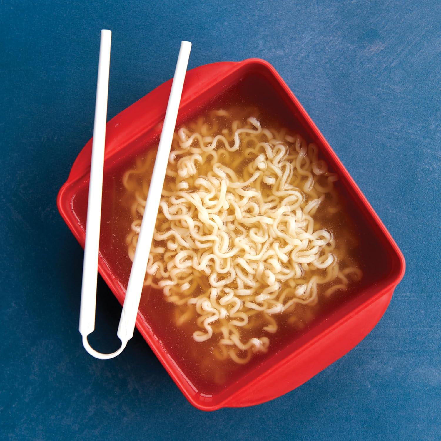 imageNordic Ware Ramen Rush with Chopsticks 36 Cup Microwave Noodle Cooker36 Cup Pack of 4