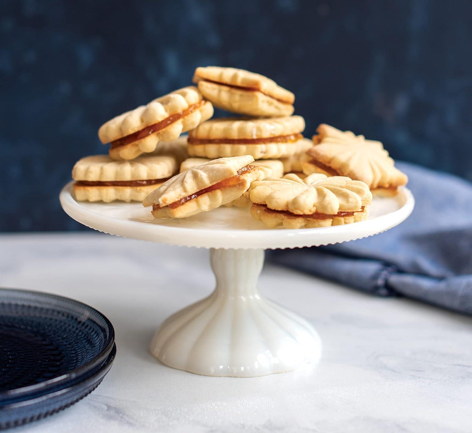 imageNordic Ware Snowflake Cookie Stamps Set of 3 Sturdy Cast Aluminium Cookie Stamp Set Cookie Press Set Made in the USA Sturdy and Durable Biscuit Maker Press Set3Piece Pack of 3