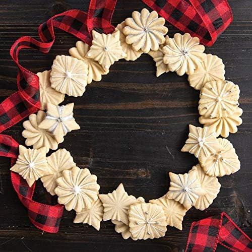imageNordic Ware Snowflake Cookie Stamps Set of 3 Sturdy Cast Aluminium Cookie Stamp Set Cookie Press Set Made in the USA Sturdy and Durable Biscuit Maker Press Set3Piece Pack of 3