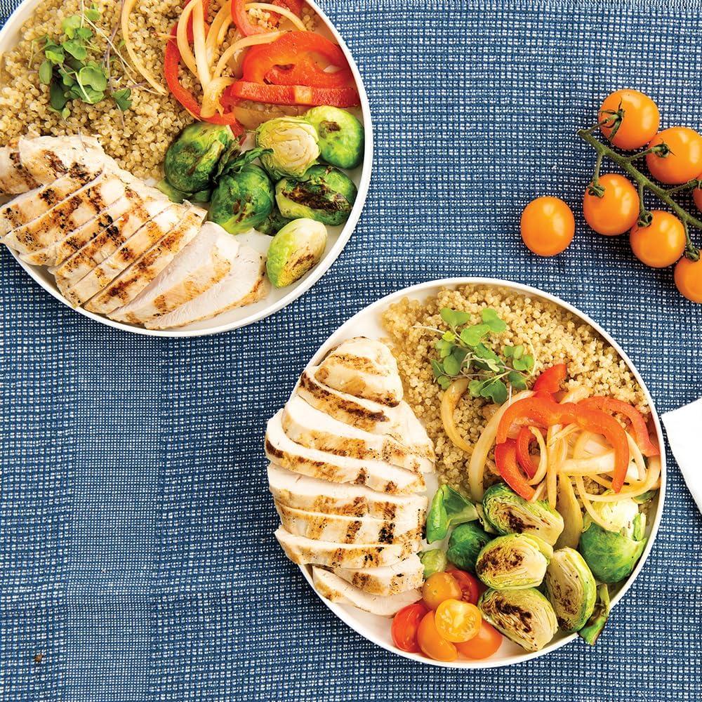 imageNordic Ware Soup or Salad Bowl Set of 2 White Microwave Safe PolypropyleneWhite