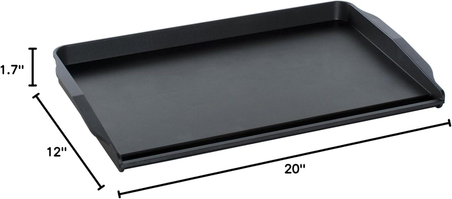imageNordic Ware Stovetop Backsplash Griddle Black NonstickDouble Burner