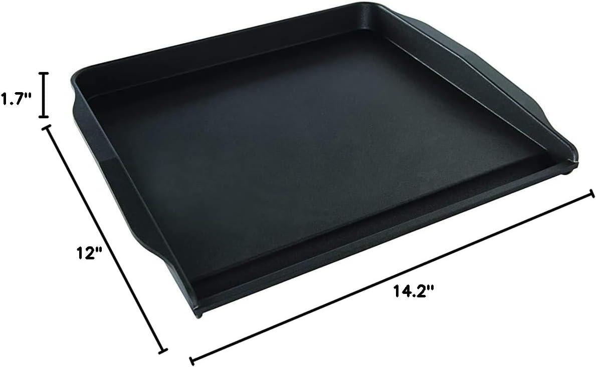imageNordic Ware Stovetop Backsplash Griddle Black NonstickSingle Burner