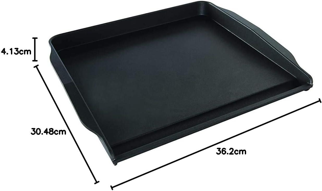 imageNordic Ware Stovetop Backsplash Griddle Black NonstickSingle Burner