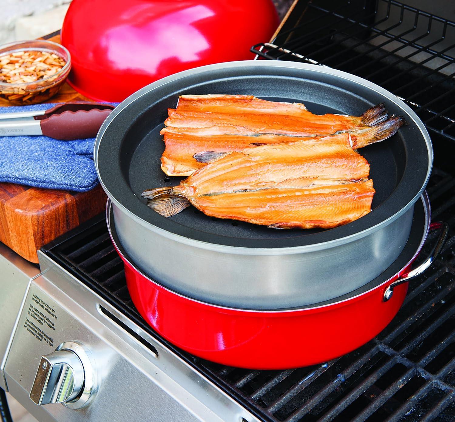 imageNordic Ware Stovetop Kettle Smoker Full Size Red1025 Inch