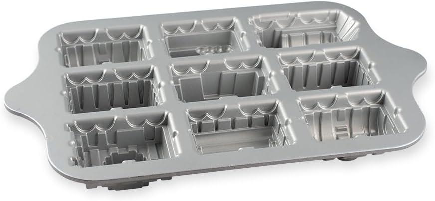 imageNordic Ware Train Cake Pan 5 Cup SilverBlue