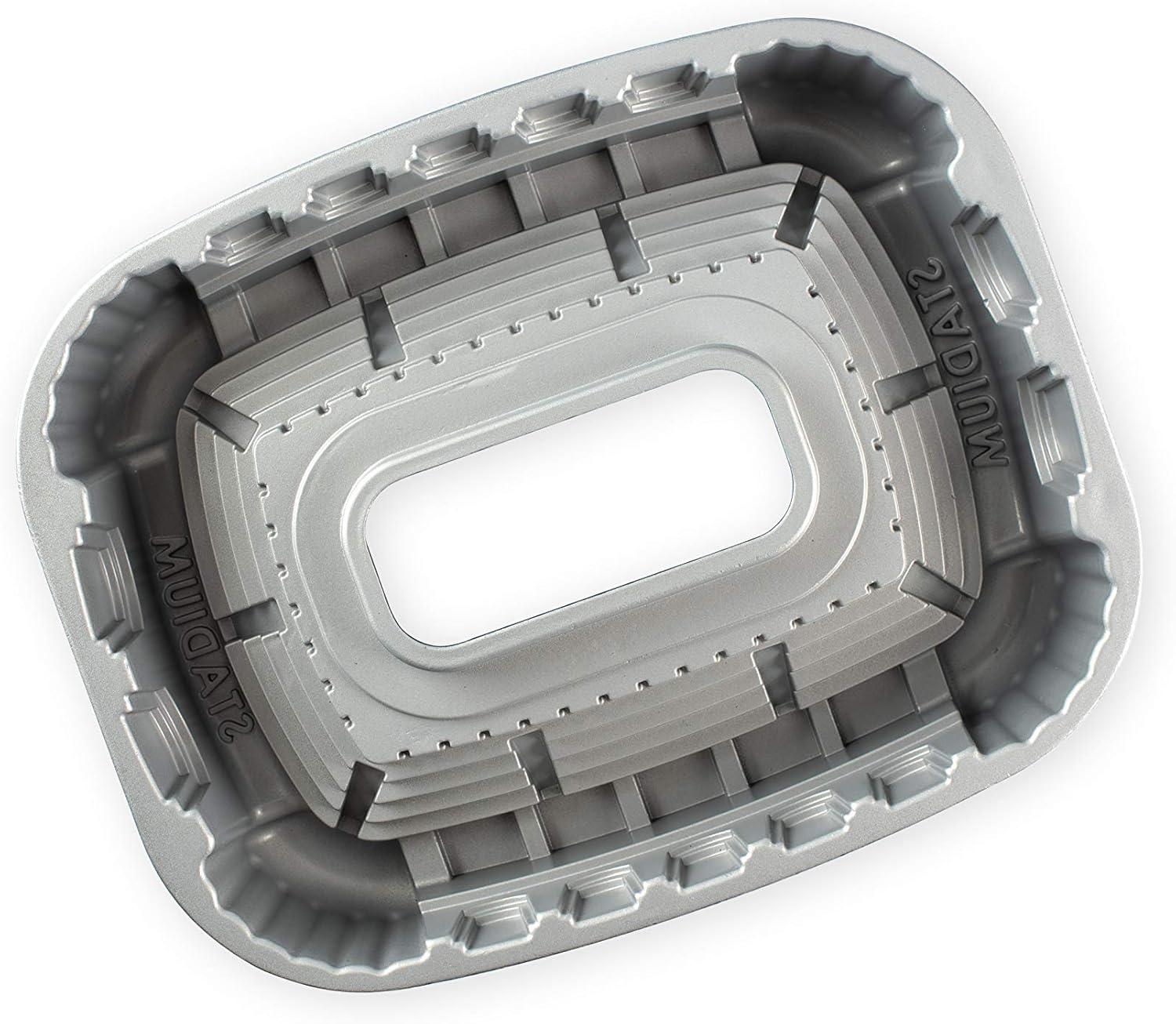 imageNordic Ware Train Cake Pan 5 Cup SilverMetallic Blue
