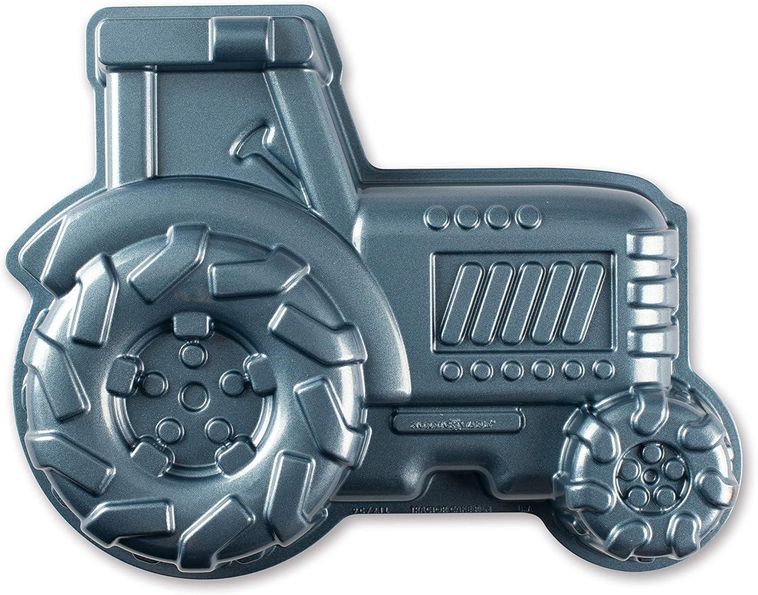 imageNordic Ware Train Cake Pan 5 Cup SilverMetallic Blue