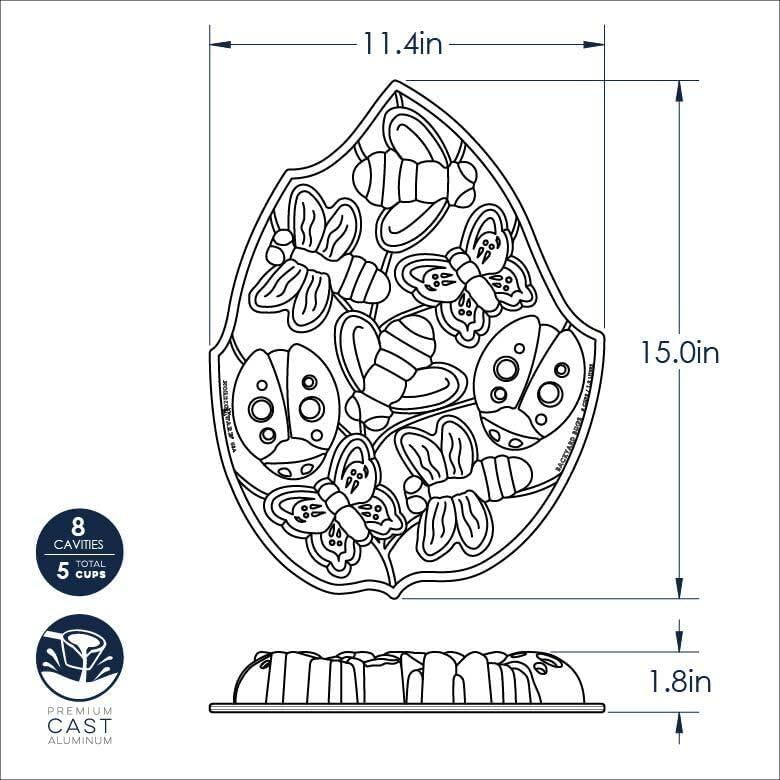 imageNordic Ware Train Cake Pan 5 Cup SilverToffee
