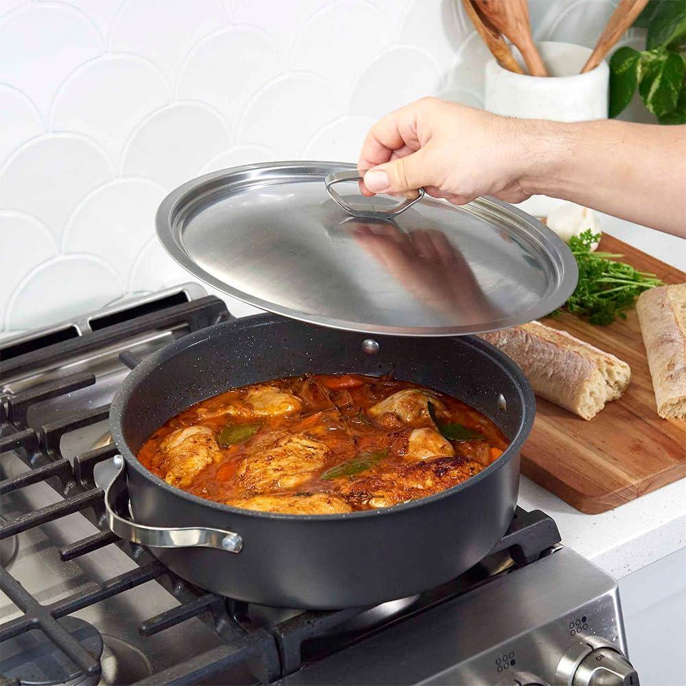 imageNordic Ware Verde Ceramic Nonstick Braiser with Lid