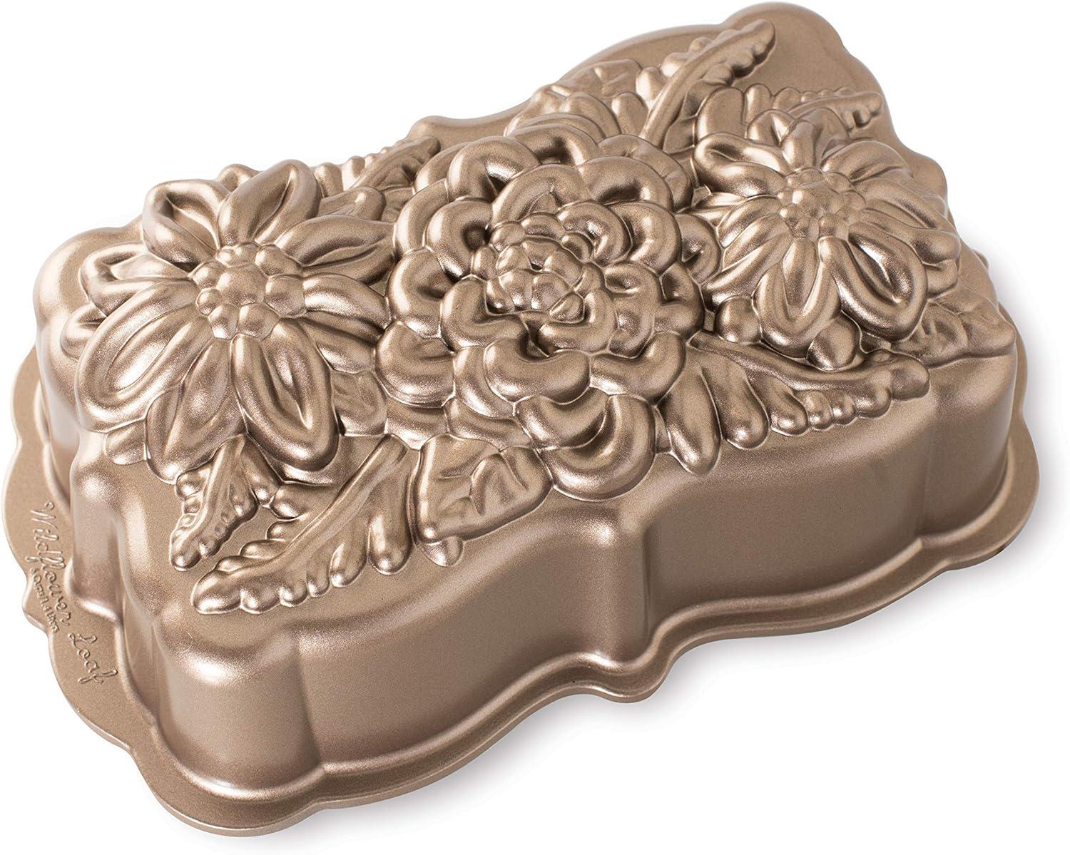 imageNordic Ware Wildflower Loaf Pan 6Cup Toffee6 Cup