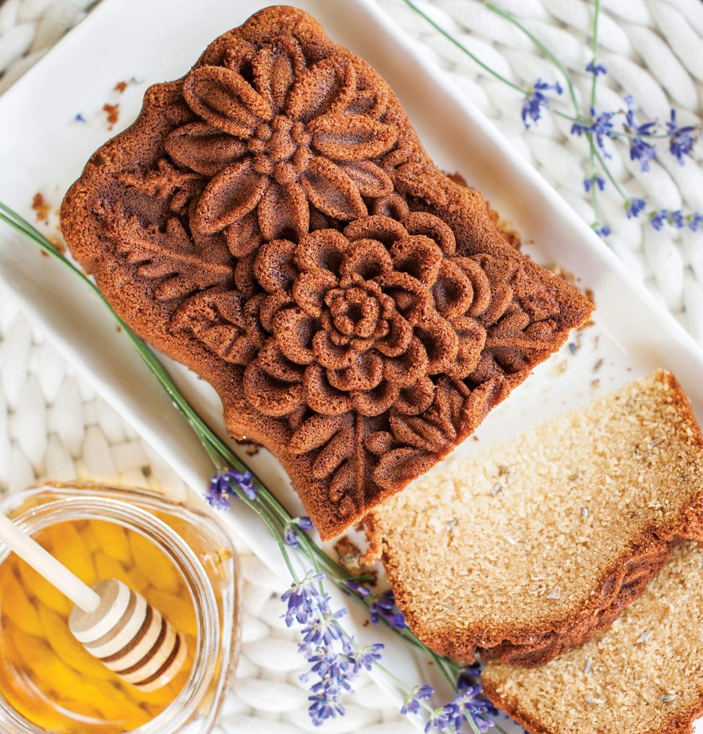 imageNordic Ware Wildflower Loaf Pan 6Cup Toffee6 Cup