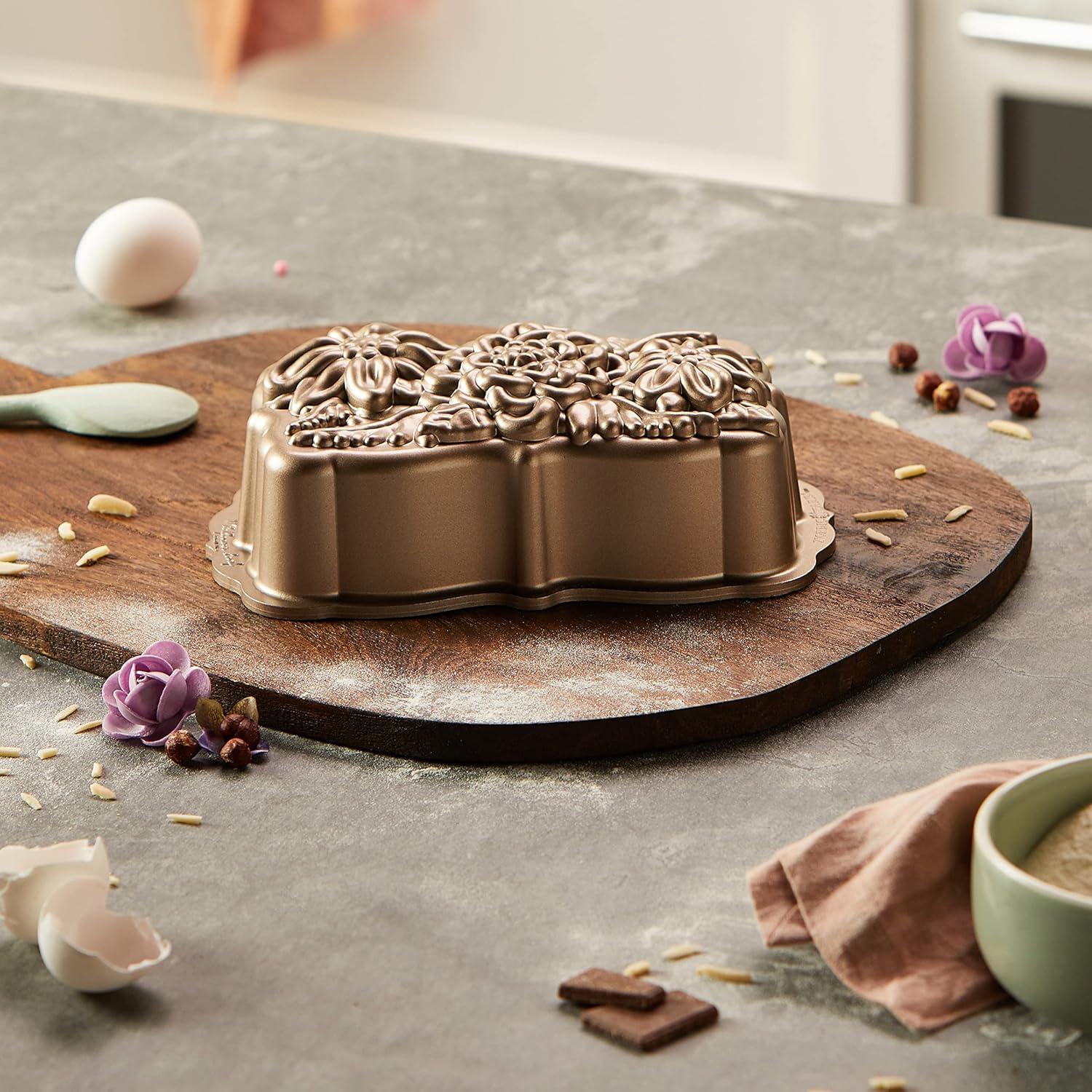 imageNordic Ware Wildflower Loaf Pan 6Cup Toffee6 Cup