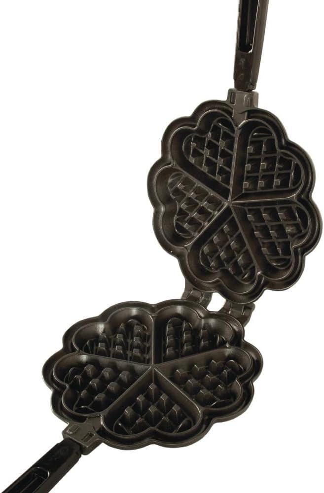 imageNordicWare 15040 Cast Aluminum Stovetop Belgium Waffle IronSweetheart