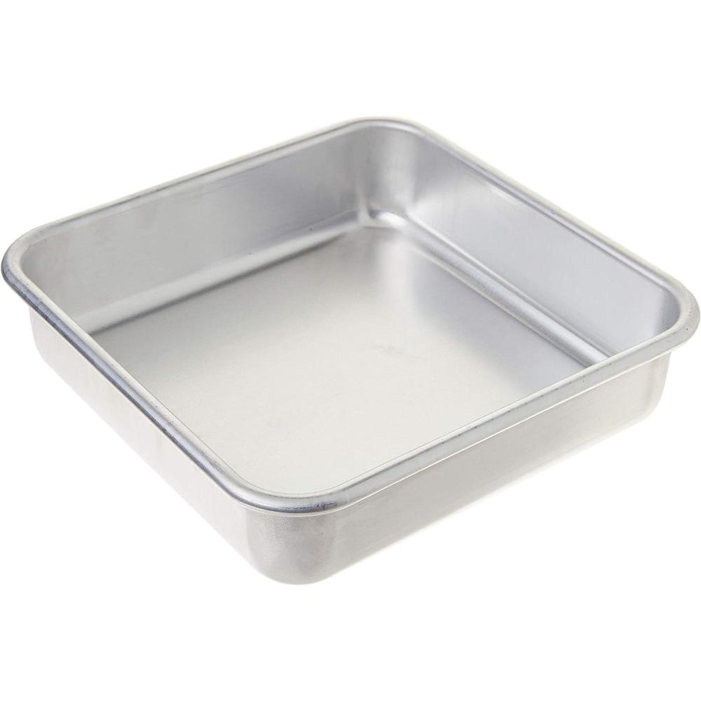 imageNordic Ware 47500 Nordic Ware Naturals Aluminum Commercial 8quot x 8quot Square Cake Pan 8 by 8 inches SilverSilver