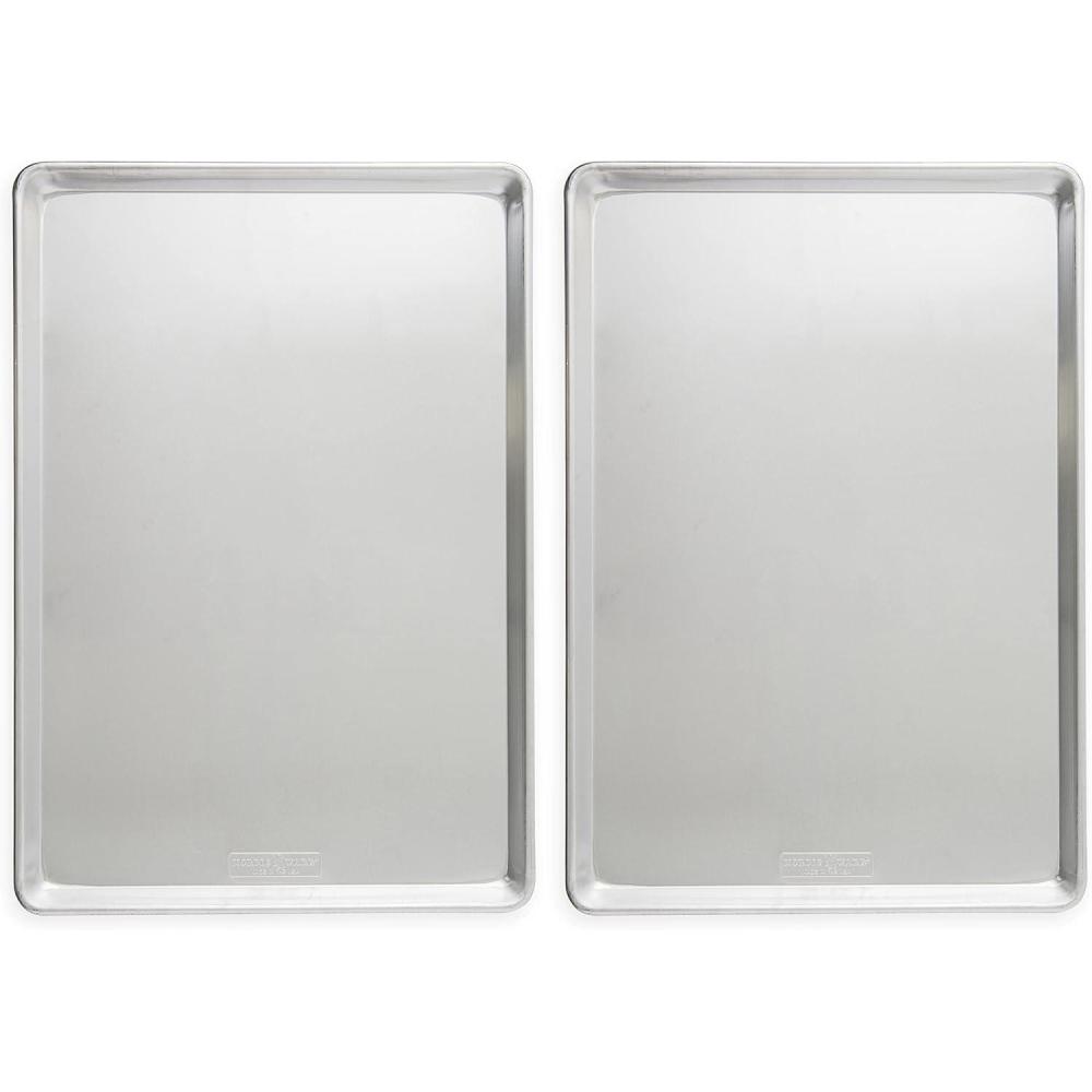 imageNordic Ware Aluminum Full Size Sheet Pan 26 x 18 inches for commercial oven use Full Sheet 2Pack For Commercial Oven Use Not for standard home ovens