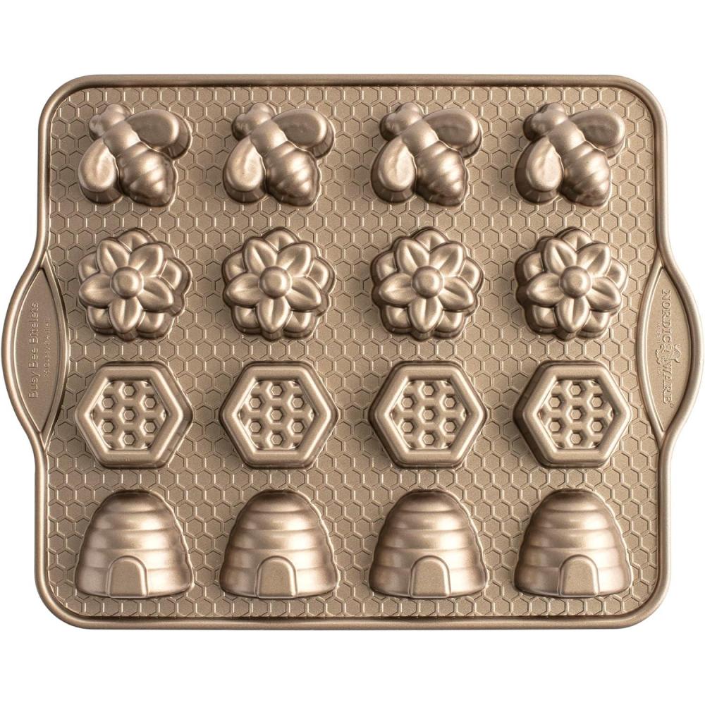 imageNordic Ware Beehive Cake Pan 10 Cup Toffee175 Cup Capacity