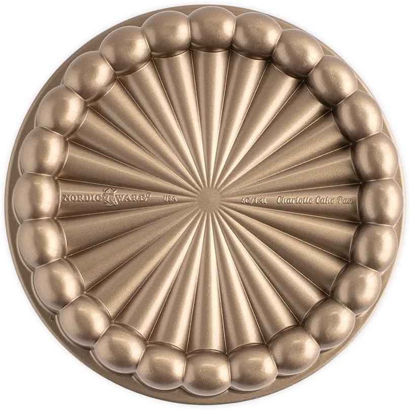 imageNordic Ware Charlotte Cake Pan 6Cup14 Liters Toffee6Cup14 Liters