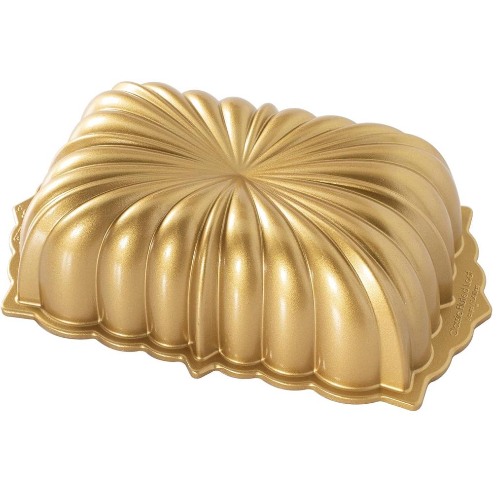 imageNordic Ware Classic Fluted Loaf Pan 6 Cup GoldBAKINGPAN
