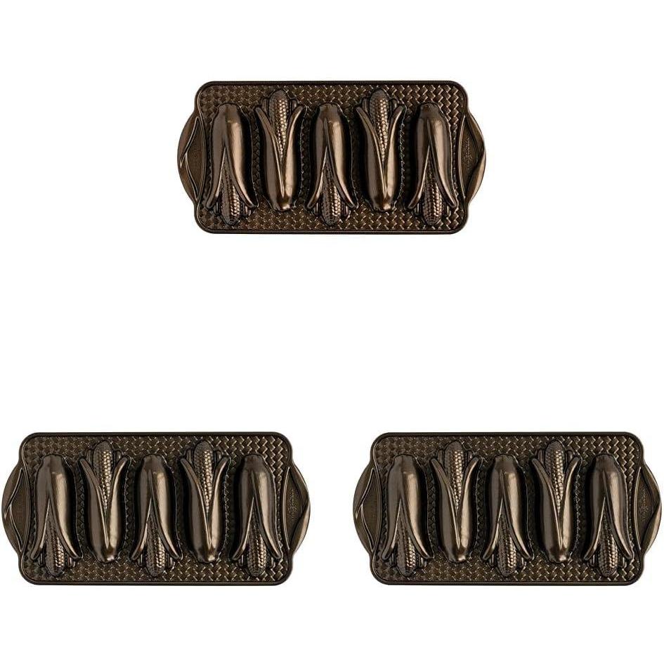 imageNordic Ware Cornbread Corn Cakes Pan139L x 69W Pack of 3
