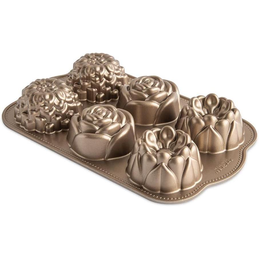 imageNordic Ware Floral Cakelet 3 Cups Toffee3 Cup