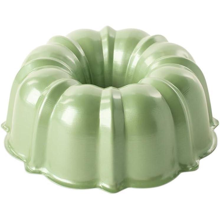 imageNordic Ware Formed Bundt 12 Cup Glacier WhiteAurora Green