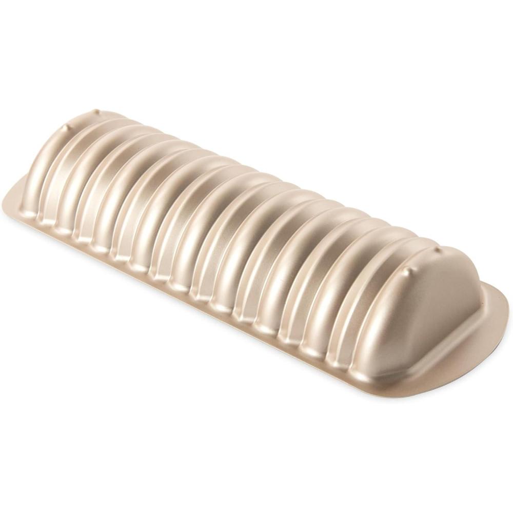 imageNordic Ware Formed Cinnamon Bread and Almond Loaf Pan 4 Cup Golden Hour4 Cup