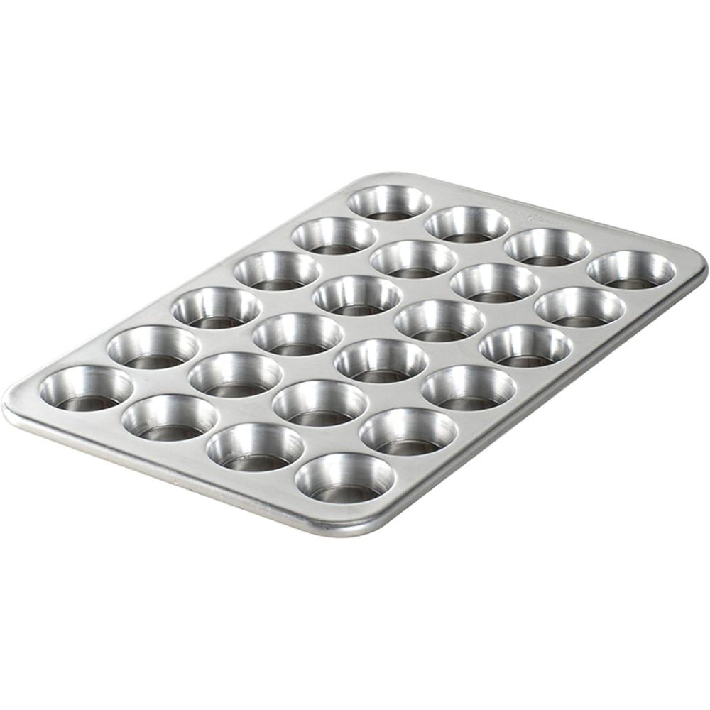 imageNordic Ware Natural Aluminum Commercial Petite Muffin Pan 24 Cup24Cavities Petite