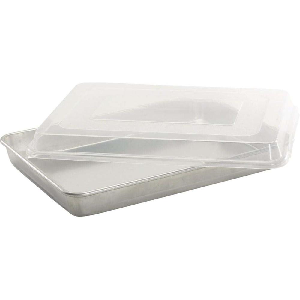 imageNordic Ware Natural High Sided Sheet Cake Pan SilverHigh Sided with Lid