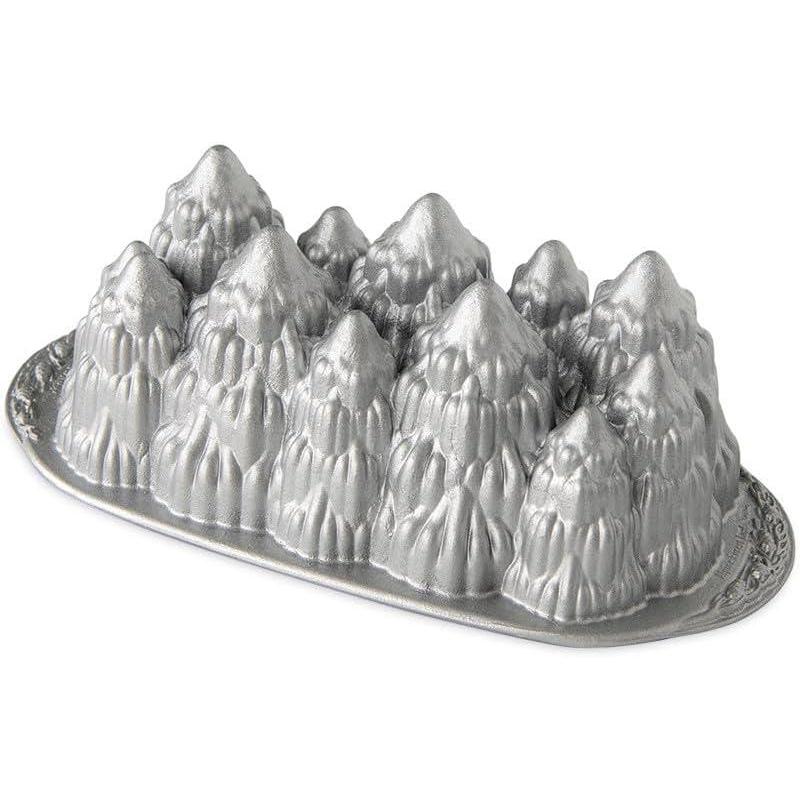 imageNordic Ware Pine Forest Bundt Sparkling Silver 9 CupAlpine Forest Loaf 6 Cup