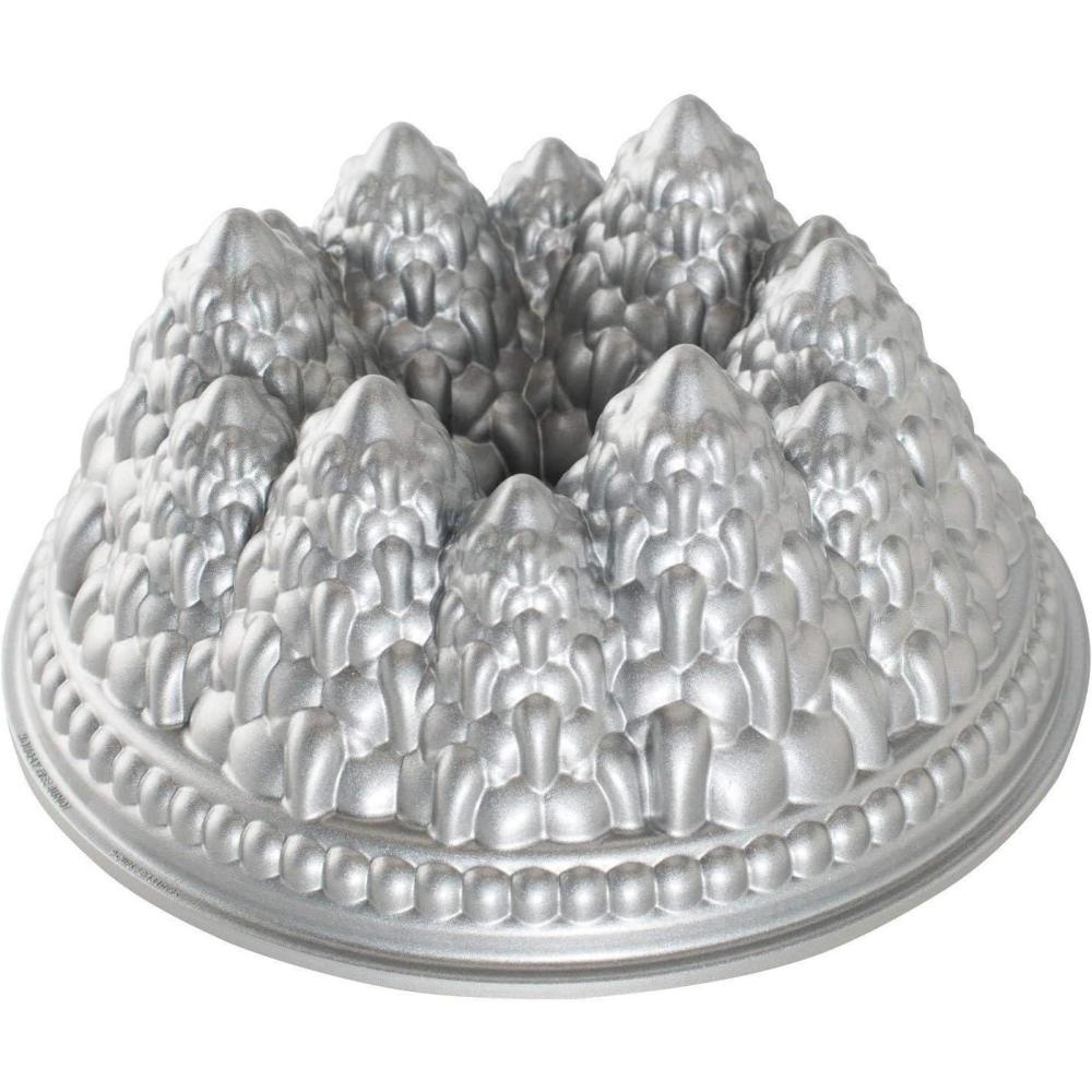 imageNordic Ware Pine Forest Bundt Sparkling Silver 9 CupPine Forest Bundt 9 Cup
