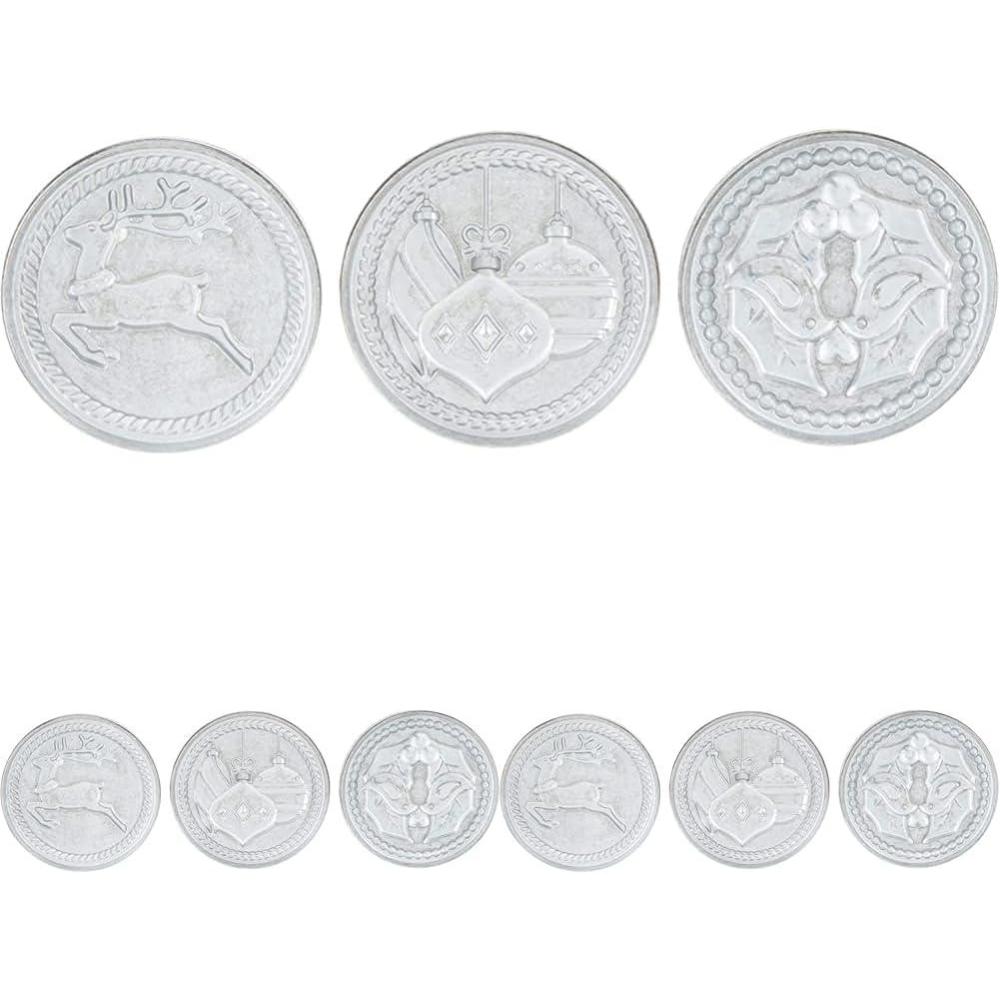 imageNordic Ware Snowflake Cookie Stamps Set of 3 Sturdy Cast Aluminium Cookie Stamp Set Cookie Press Set Made in the USA Sturdy and Durable Biscuit Maker Press Set3inch rounds Pack of 3