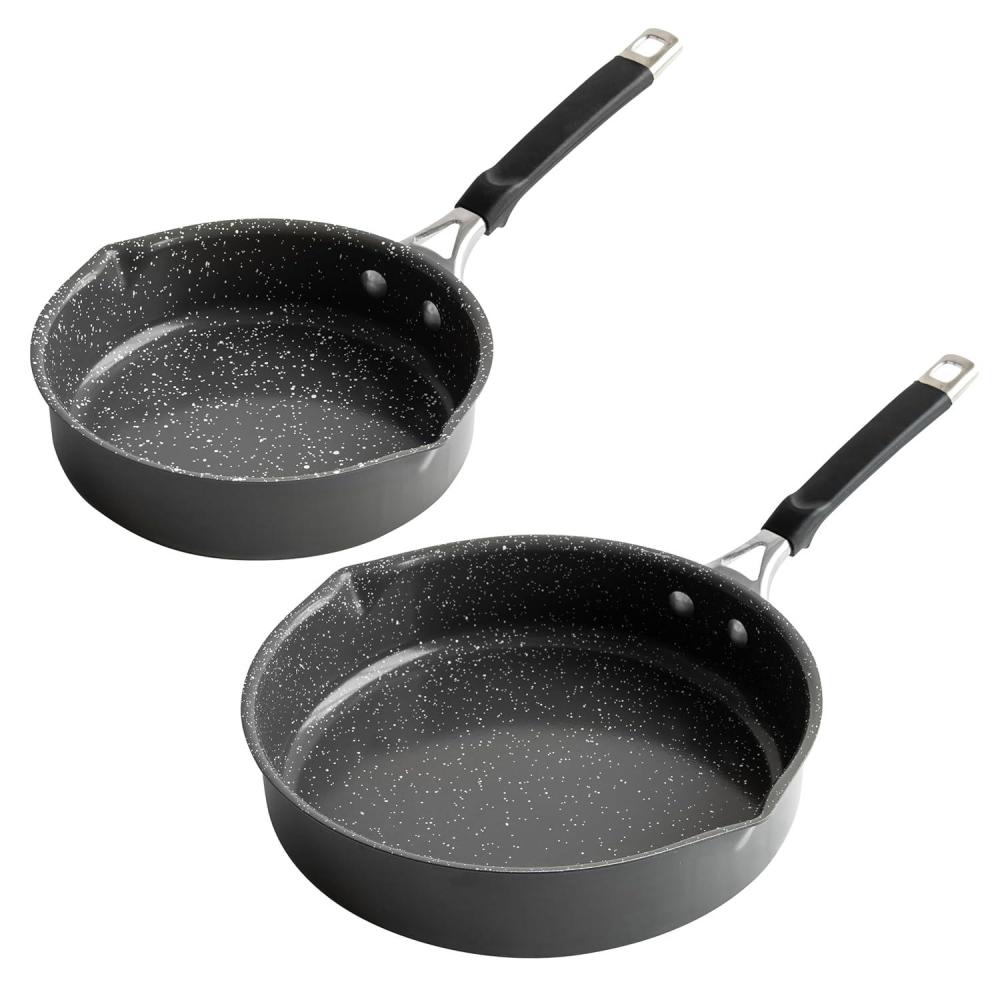 imageNordic Ware Verde Ceramic Nonstick 12 Inch Skillet with Lid8 and 10 Inch Skillet