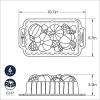 Harvest Bounty Loaf Pan(6 cup capacity (Pack of 3))