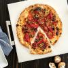 Nordic Ware 14-Inch Square Pizza and Baking Stone, Oven Safe and Grill Safe Cordierite with Stainless Holder(Square)