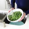 Nordic Ware 2-in-1 Colander Bowl Set, White and Sea Glass