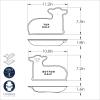 Nordic Ware 3D Lamb Cake Pan(3 Cup each pan)
