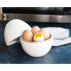 Nordic Ware 3-in-1 Breakfast set, 2-Piece, White(4 Egg Capacity)