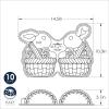 Nordic Ware Baby Bunny Cakelet, 4.5 Cup Capacity, Toffee(Toffee)
