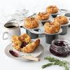 Nordic Ware Cast Aluminum Petite Popover Pan 1/4 Cup Each, 12 Cavity, Silver/Gray(14 x 9 x 2.2 inches  6 Cavities)