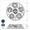 Nordic Ware Cozy Village Gingerbread House, 6 Cups, Silver(Cozy Village Baking Pan)
