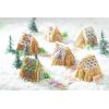 Nordic Ware Cozy Village Gingerbread House, 6 Cups, Silver(Cozy Village Baking Pan)