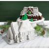 Nordic Ware Cozy Village Gingerbread House, 6 Cups, Silver(Gingerbread House Bundt Pan)