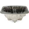 Nordic Ware Cozy Village Gingerbread House, 6 Cups, Silver(Gingerbread House Bundt Pan)