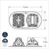 Nordic Ware Cozy Village Gingerbread House, 6 Cups, Silver(Gingerbreat House Duet Pan)